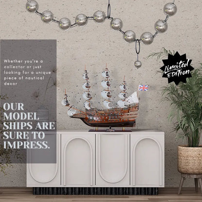 Sovereign of the Seas Medium Downwind Full Sails Limited Edition Only 100 Produced Admiral Line