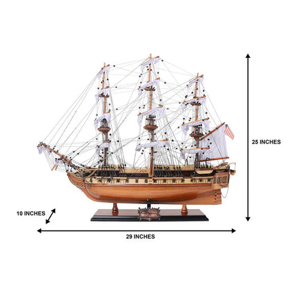 Ultimate USS Constitution Combo: A Model Ship and Classic Hat