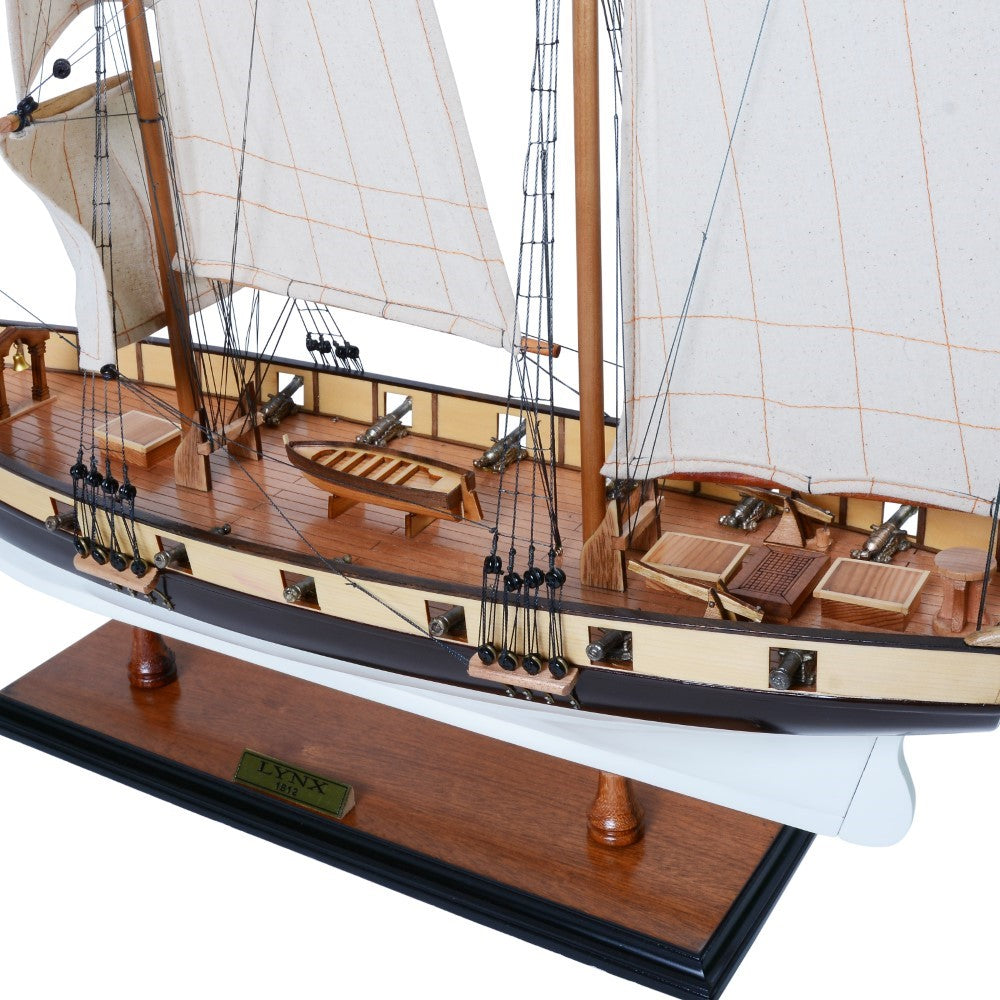 Lynx Painted Tall Ship Model Captain Line