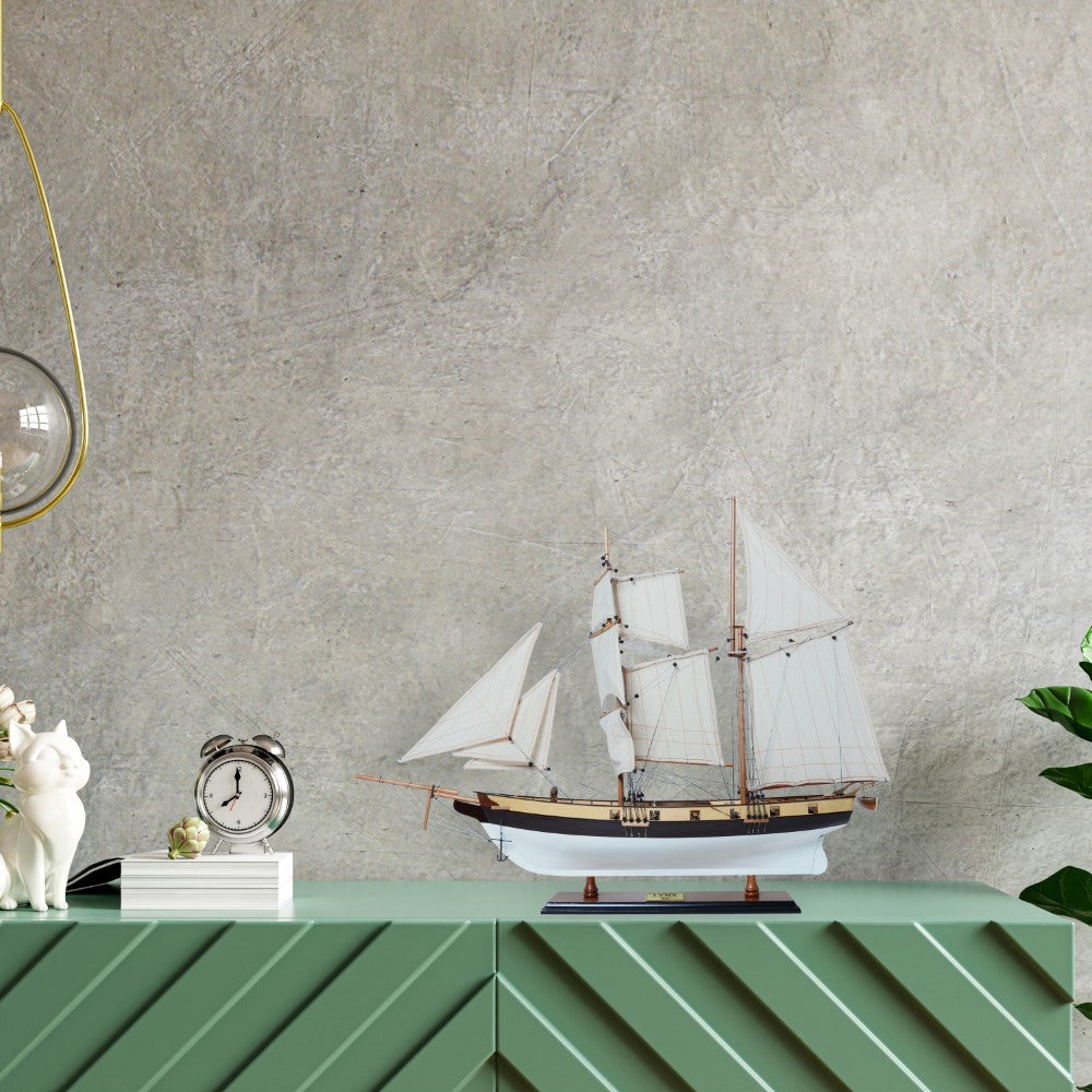 Lynx Painted Tall Ship Model Captain Line