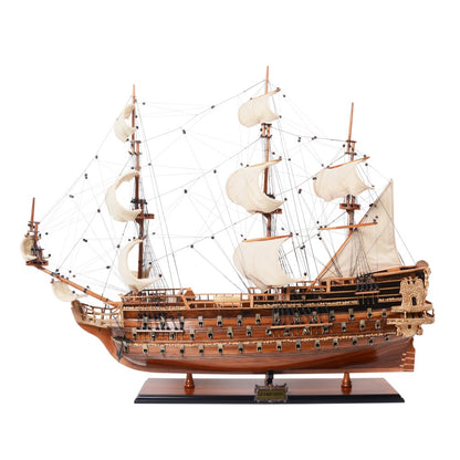 Maquette de grand voilier St. Espirit ligne Amiral