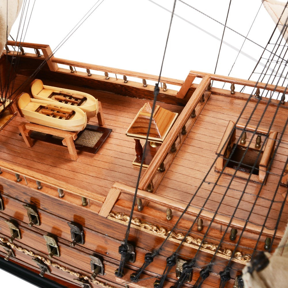 Maquette de grand voilier St. Espirit ligne Amiral