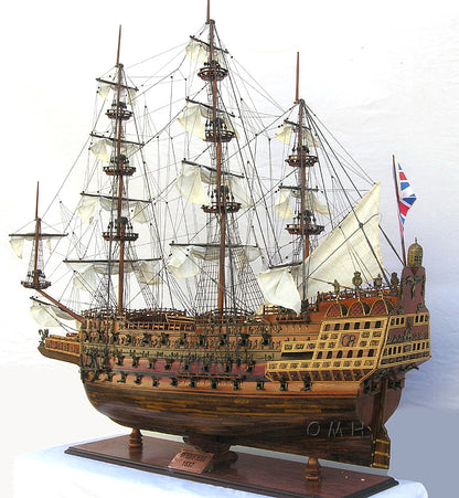 HMS Sovereign of The Seas XL With Display Case No Glass