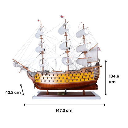 HMS Victory Painted XLarge Fleet Admiral Line | Fully Assembled