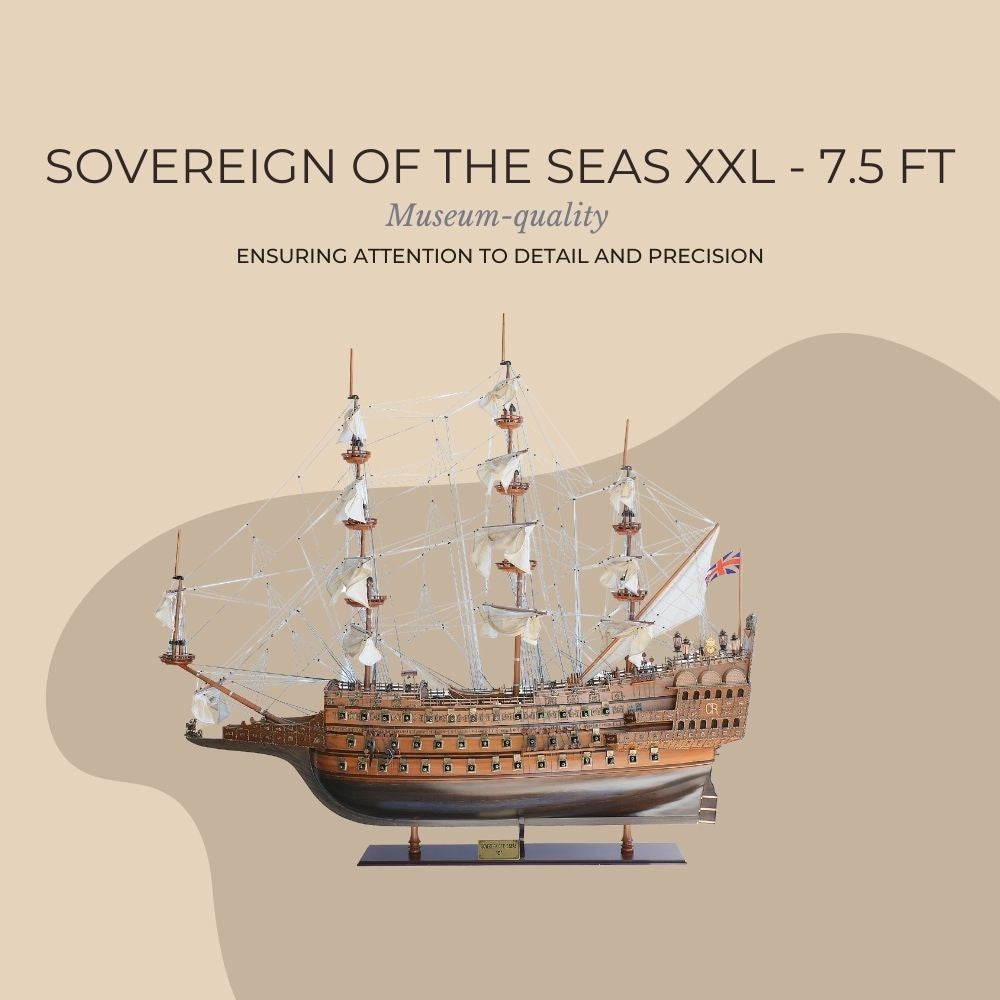 Sovereign of the Seas XXL - 7.5 Ft Limited Edition Ship Model Fleet Admiral Line