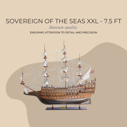 Sovereign of the Seas XXL - 7.5 Ft Limited Edition Ship Model Fleet Admiral Line