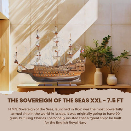 Sovereign of the Seas XXL - 7.5 Ft Limited Edition Ship Model Fleet Admiral Line