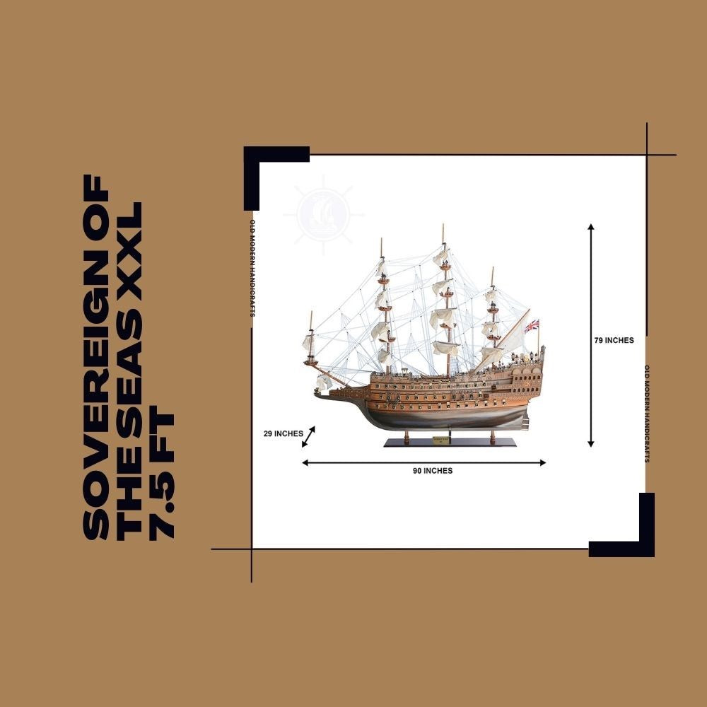 Sovereign of the Seas XXL - 7.5 Ft Limited Edition Ship Model Fleet Admiral Line