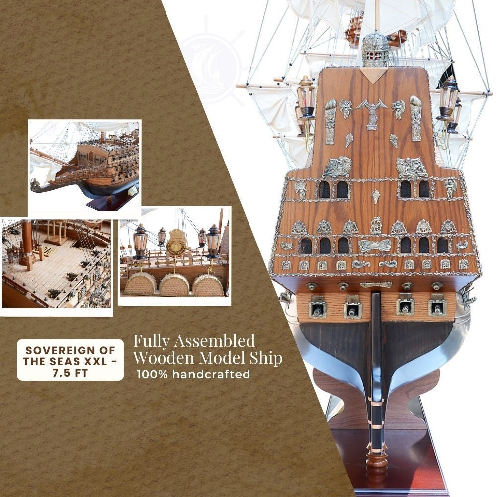 Sovereign of the Seas XXL - 7.5 Ft Limited Edition Ship Model Fleet Admiral Line