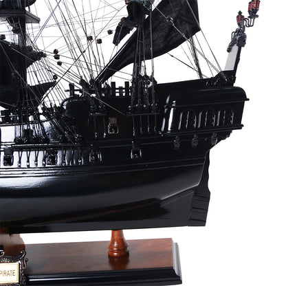 Black Pearl Pirate Ship Midsize With Display Case