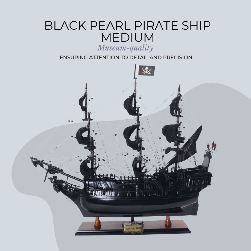 MAQUETTE DE BATEAU DE PIRATE BLACK PEARL MEDIUM