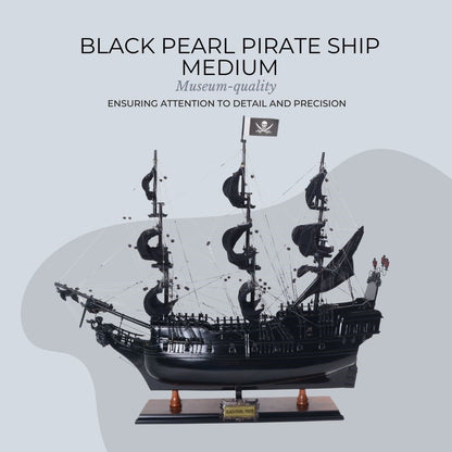 MAQUETTE DE BATEAU DE PIRATE BLACK PEARL MEDIUM