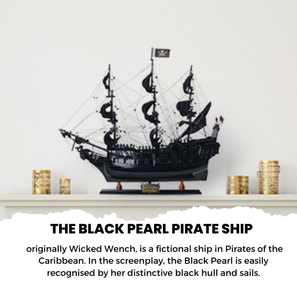 MAQUETTE DE BATEAU DE PIRATE BLACK PEARL MEDIUM
