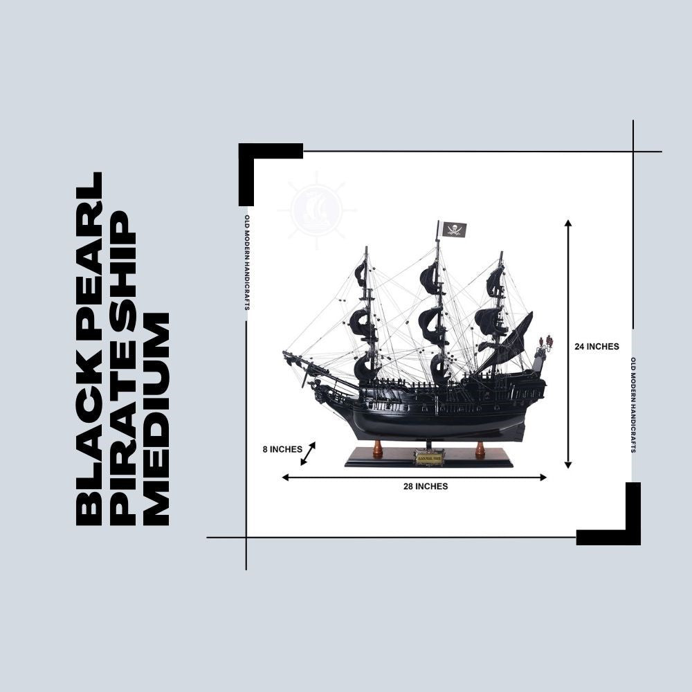 MAQUETTE DE BATEAU DE PIRATE BLACK PEARL MEDIUM
