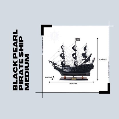 MAQUETTE DE BATEAU DE PIRATE BLACK PEARL MEDIUM