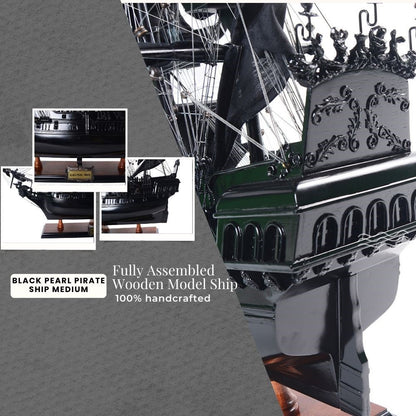 MAQUETTE DE BATEAU DE PIRATE BLACK PEARL MEDIUM