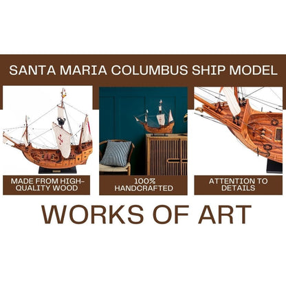 Santa Maria Kolomb Gemisi Modeli Amirallik Serisi