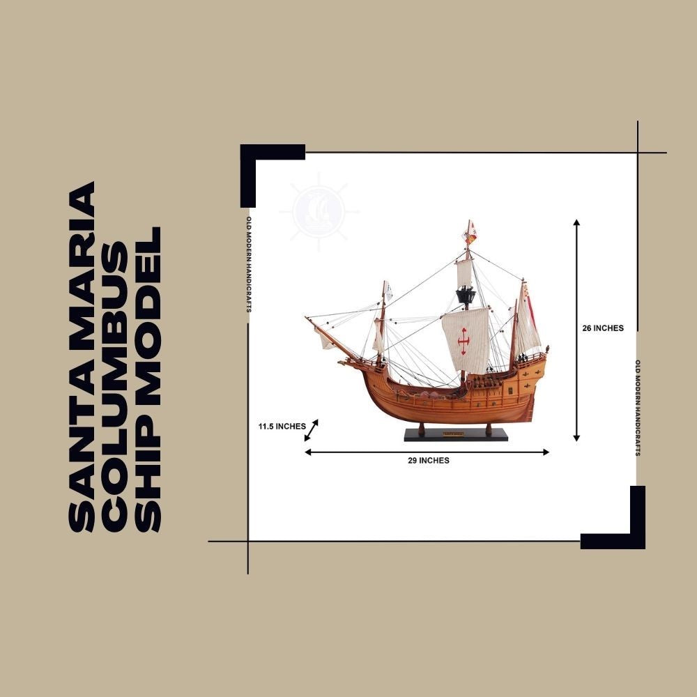 Santa Maria Kolomb Gemisi Modeli Amirallik Serisi