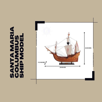 Santa Maria Kolomb Gemisi Modeli Amirallik Serisi
