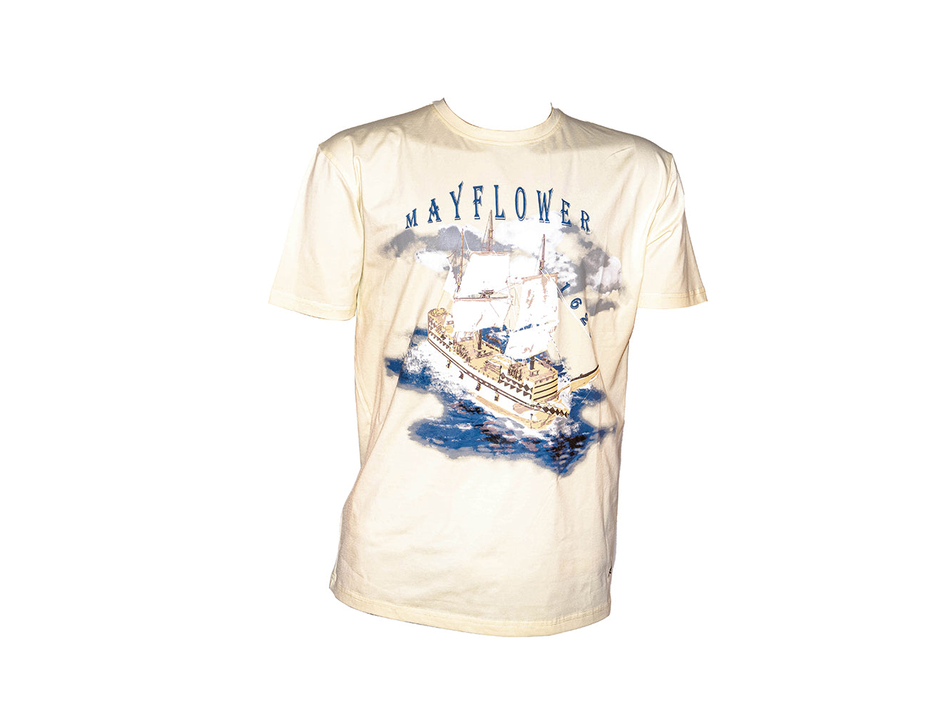 Majestic Mayflower Combo: A Model Ship and Iconic T-Shirt
