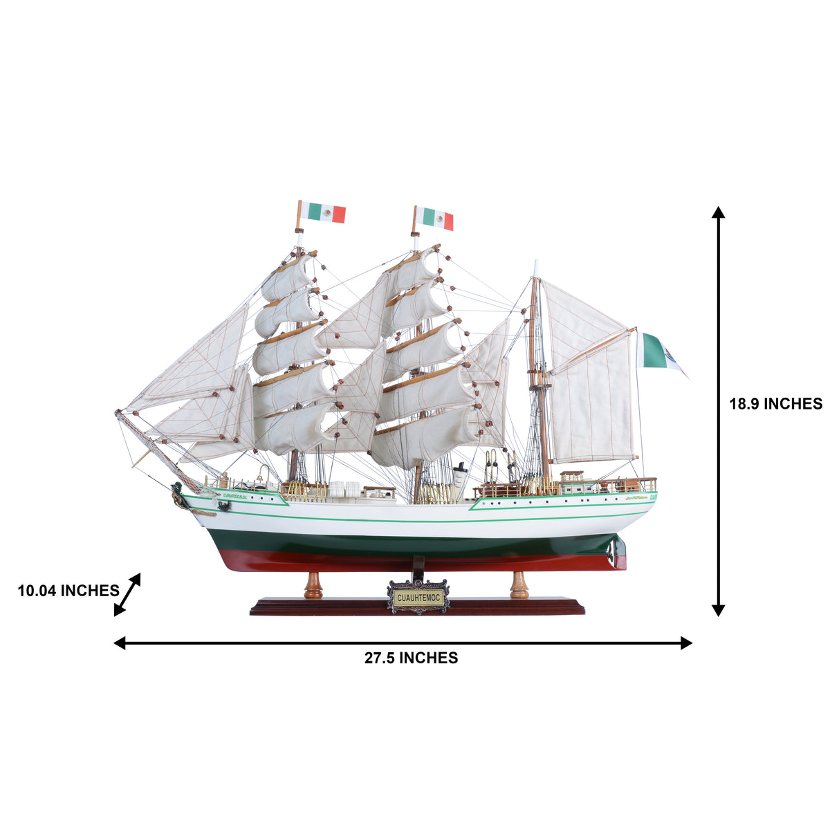 Cuauhtemoc Medium (curved sails) 28 inches