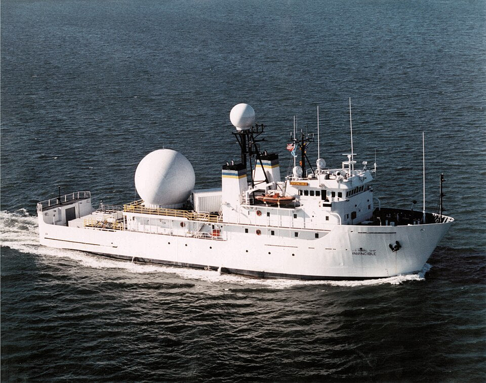 USNS Invincible (T-AGM-24) 30 Inches Ship Model