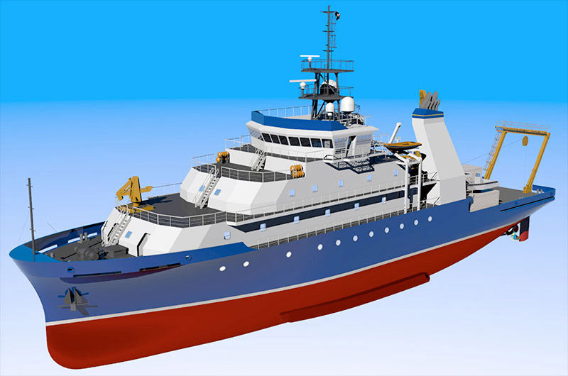 R/V Sally Ride Research 36 inches boat Model