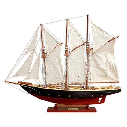 Atlantic Painted Large Sailboat Schooner Yacht Model