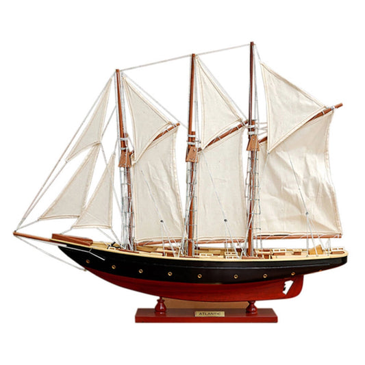 Atlantic Painted Large Sailboat Schooner Yacht Model