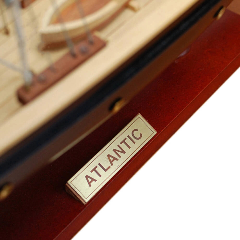 Atlantic Painted Large Sailboat Schooner Yacht Model