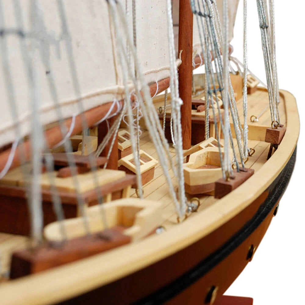 Atlantic Painted Large Sailboat Schooner Yacht Model