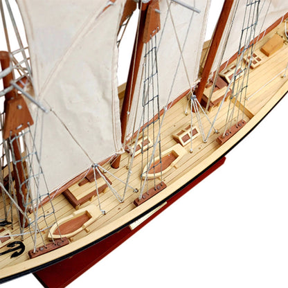 Atlantic Painted Large Sailboat Schooner Yacht Model