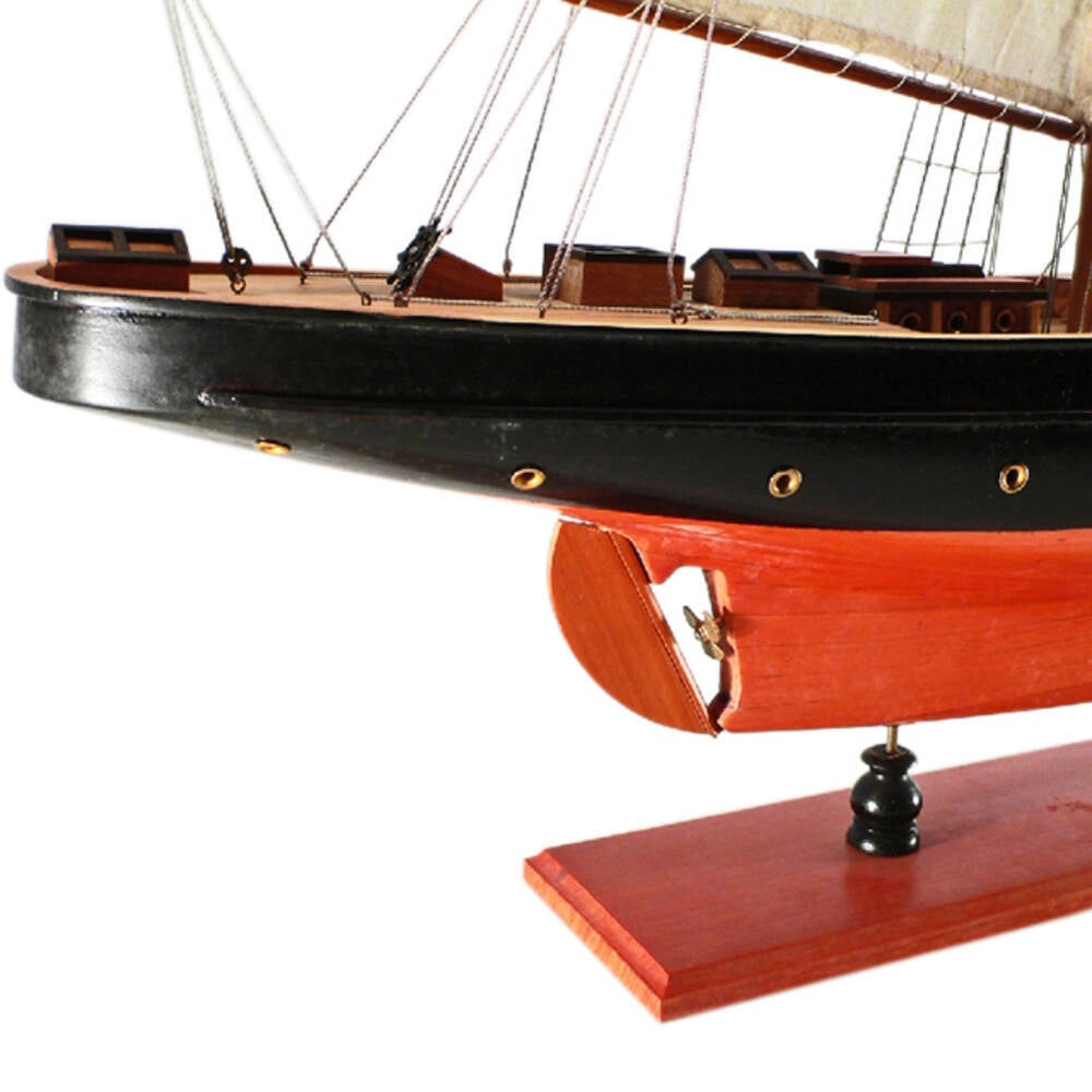 Atlantic Painted Large Sailboat Schooner Yacht Model