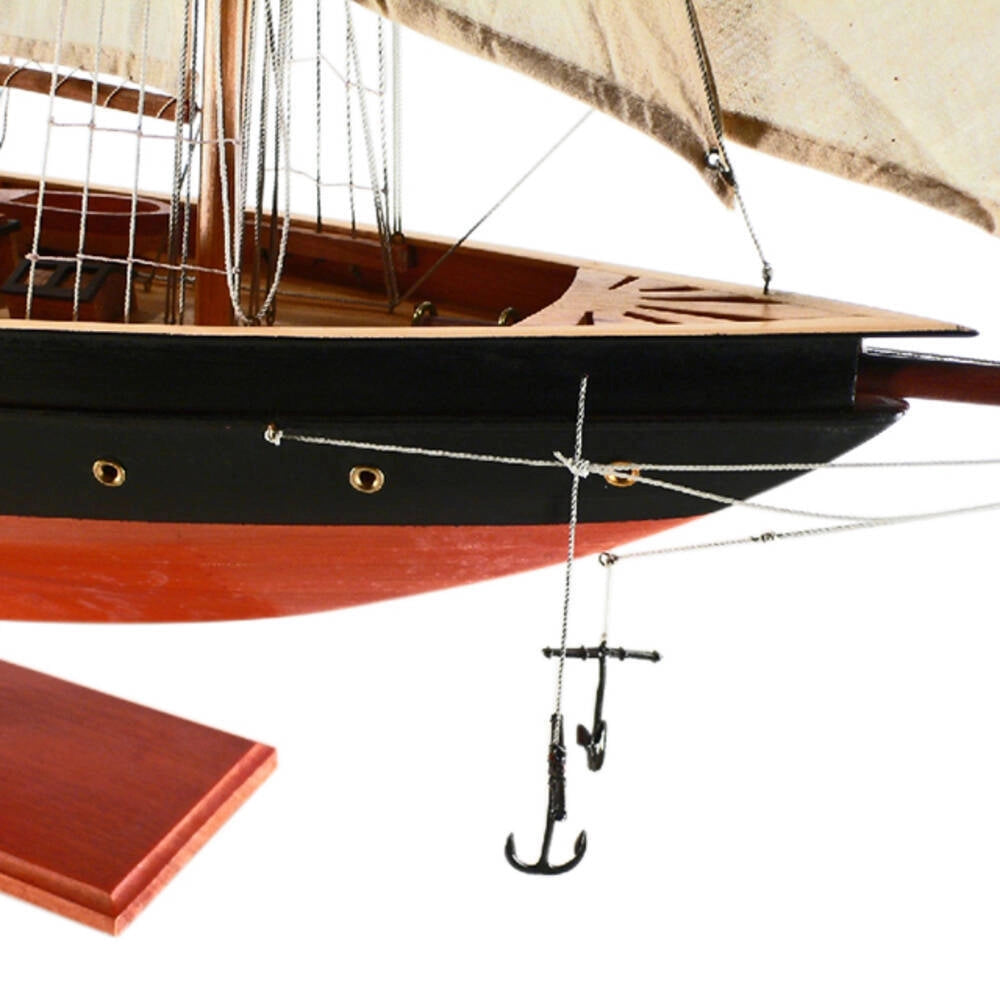 Atlantic Painted Large Sailboat Schooner Yacht Model