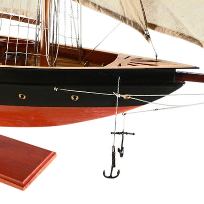 Atlantic Painted Large Sailboat Schooner Yacht Model