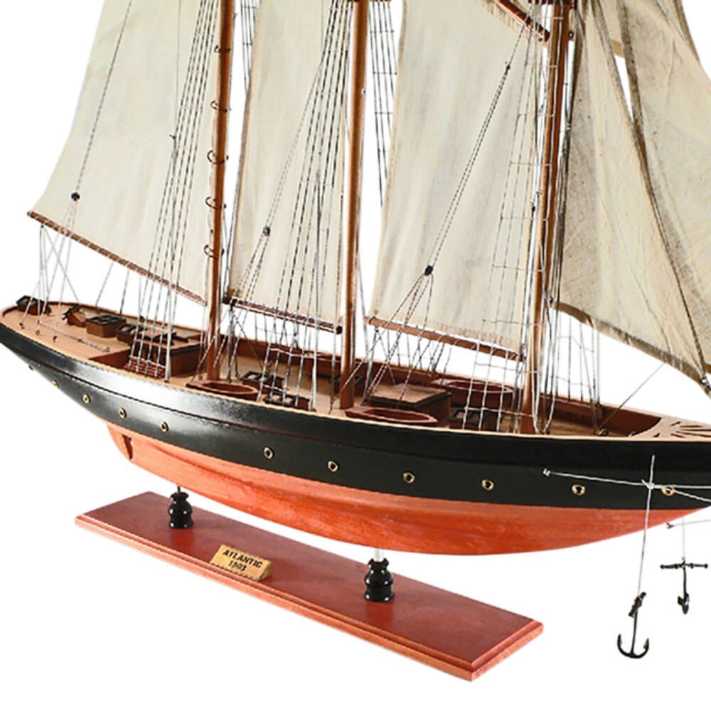 Atlantic Painted Large Sailboat Schooner Yacht Model