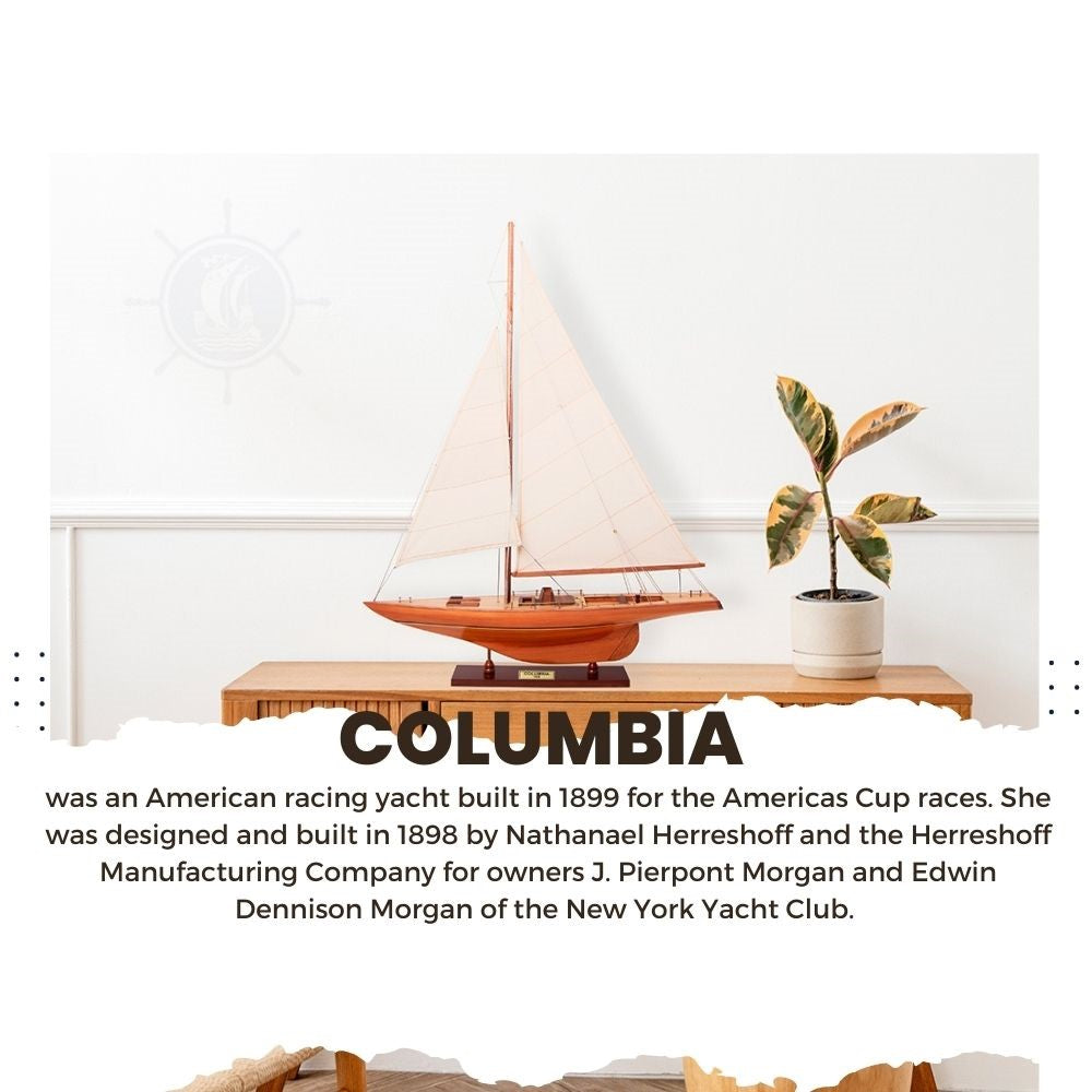 Columbia Sm Sailboat Model America Cup