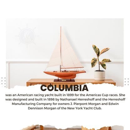 Columbia Sm Sailboat Model America Cup