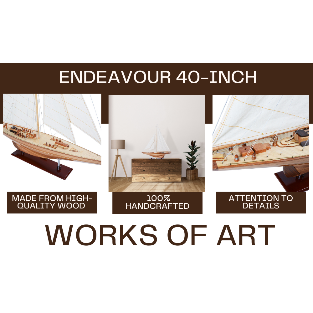 Endeavour 40 Inch Sailboat Model