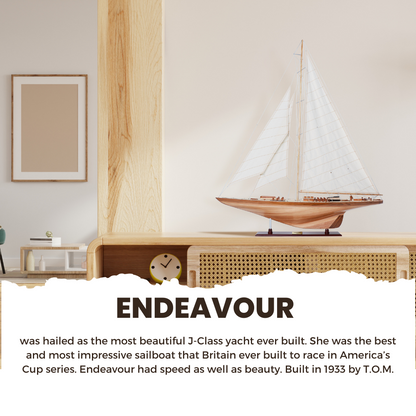 Endeavour 40 Inch Sailboat Model