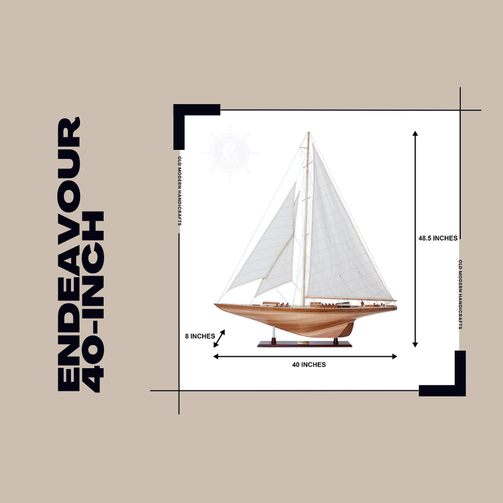 Endeavour 40 Inch Sailboat Model