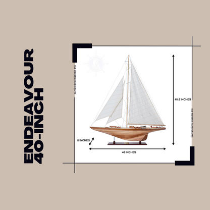 Endeavour 40 Inch Sailboat Model