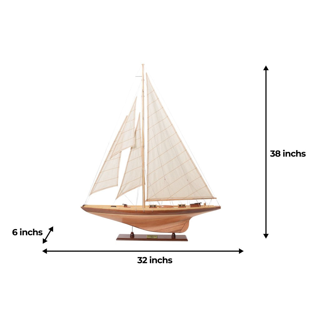 Shamrock Medium Sailboat Model