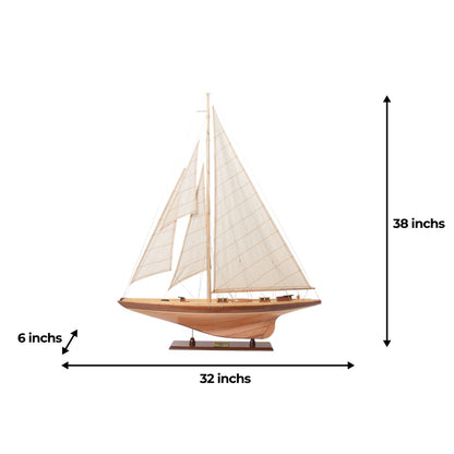 Shamrock Medium Sailboat Model