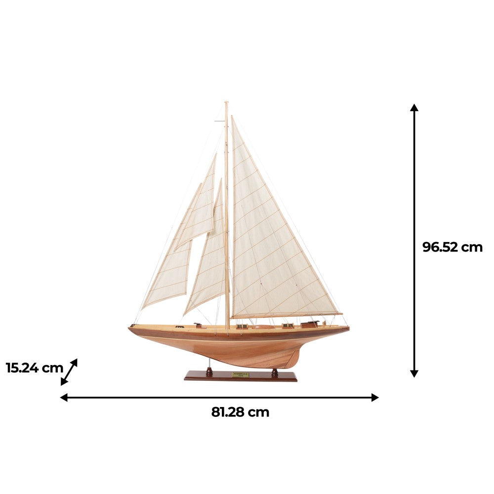 Shamrock Medium Sailboat Model