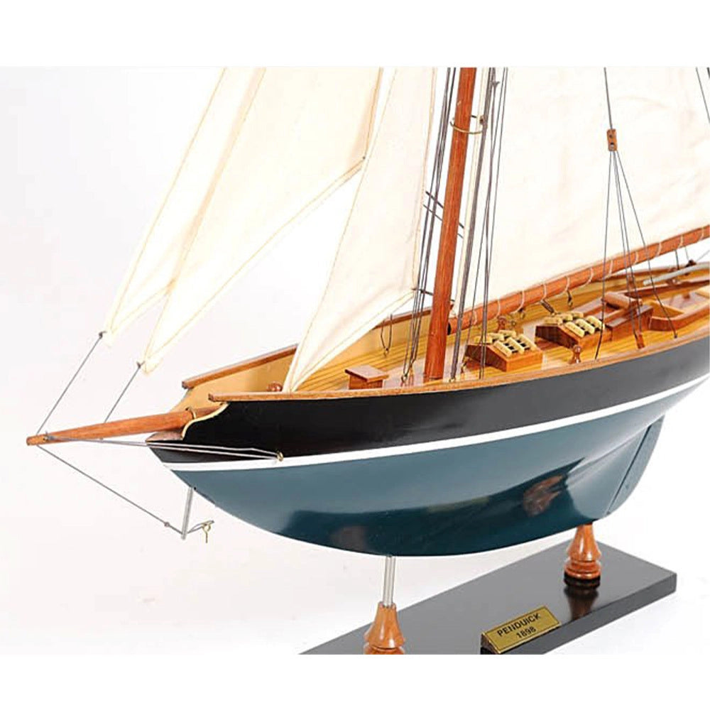 Pen Duick Painted Large Sailboat Schooner Yacht Model
