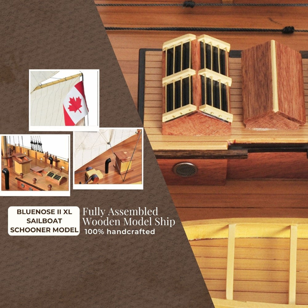 Bluenose II XL Sailboat Schooner Model