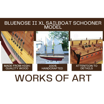 Bluenose II XL Sailboat Schooner Model