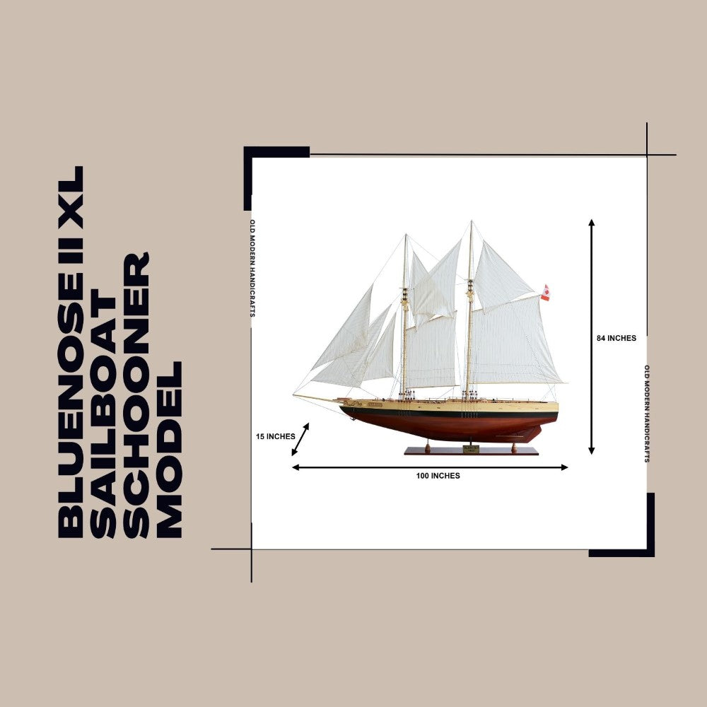 Bluenose II XL Sailboat Schooner Model