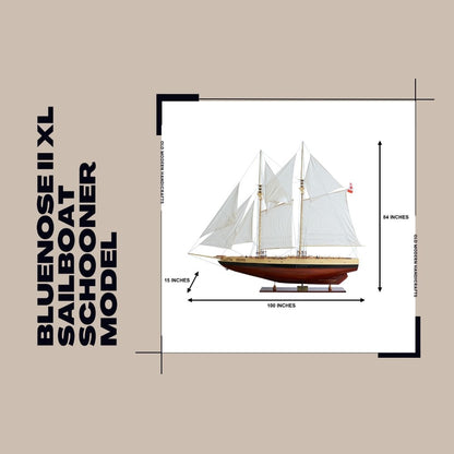 Bluenose II XL Sailboat Schooner Model